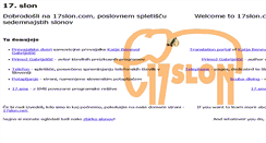 Desktop Screenshot of 17slon.com